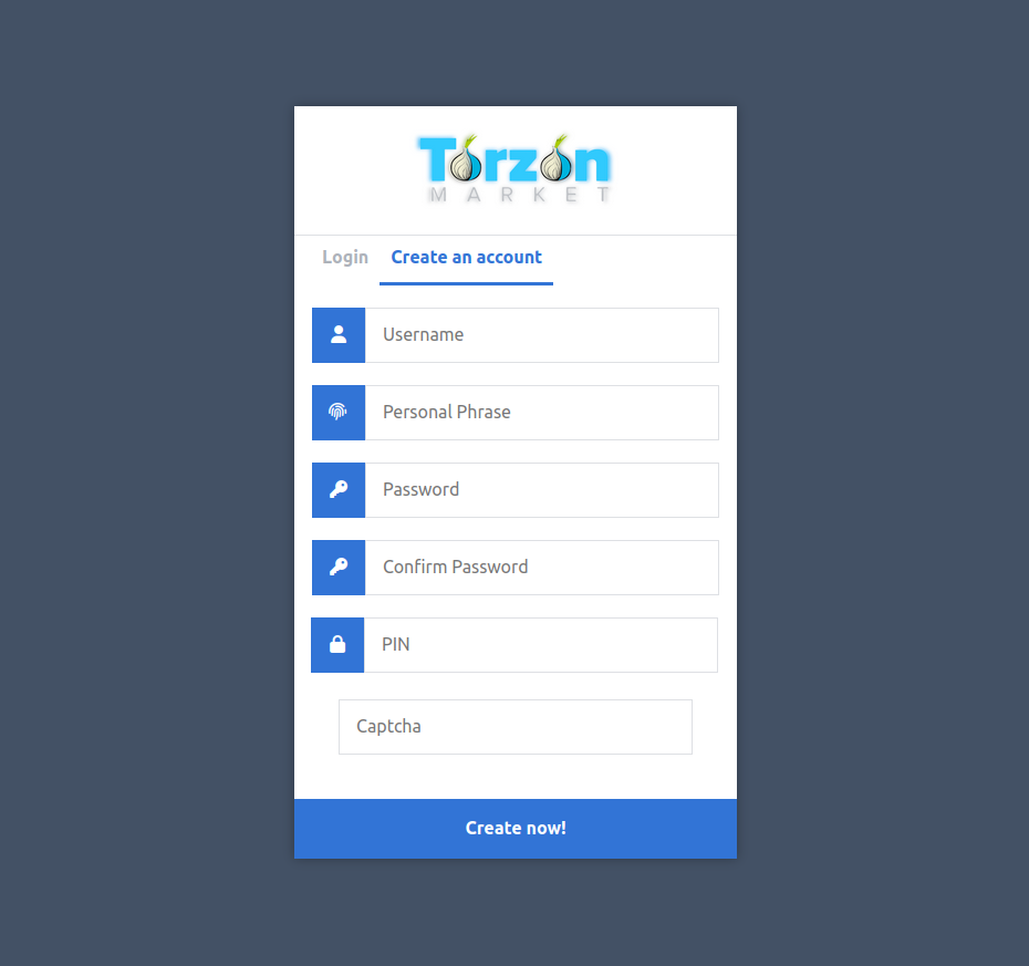 Registration interface